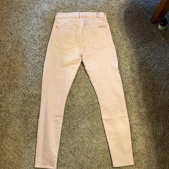 7 For All Mankind light pink jeans - Picture 2 of 6